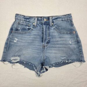 Wild Fable High Rise Distressed Denim Shorts Size 2